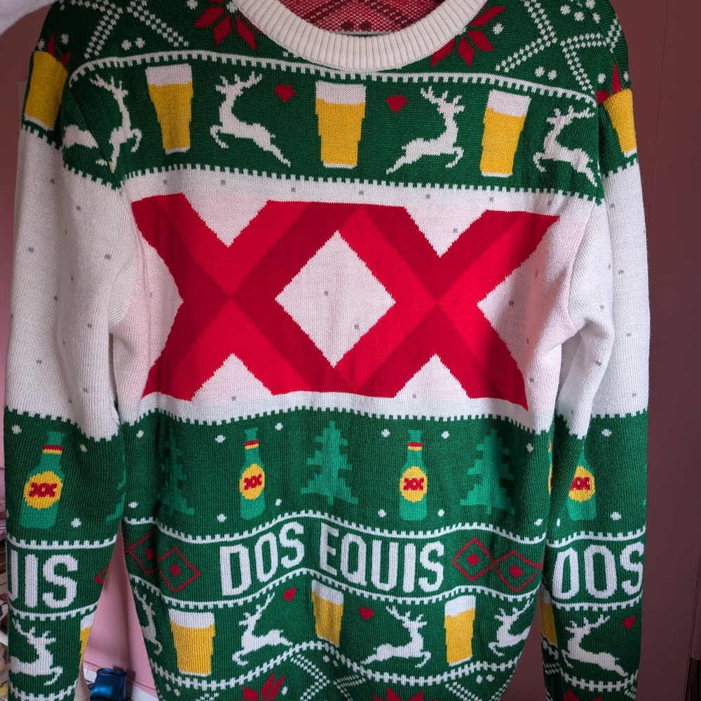 Green and Red Men's Sweater